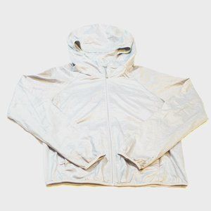 Grey UNIQLO Long Sleeve Rain Coat Pre Owned